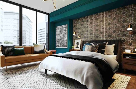conception de chambre aux couleurs douces